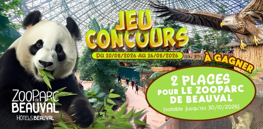Plus que 3 jours pour tenter de gagner 2 billets pour le Zooparc de Beauval !